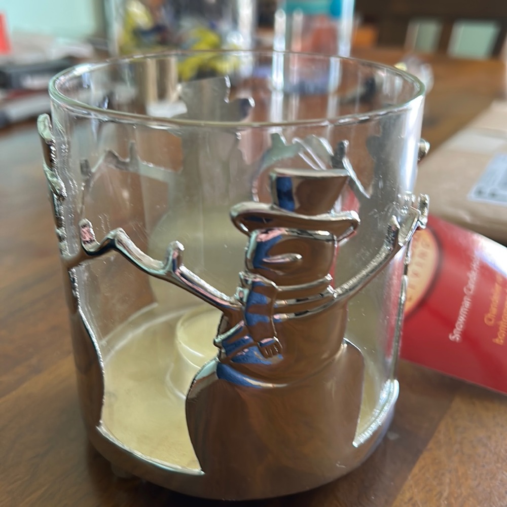 Snowman ☃️ Candle Holder